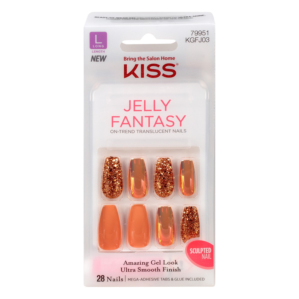 slide 1 of 12, KISS Jelly Nails Jelly Pop, 31 pc