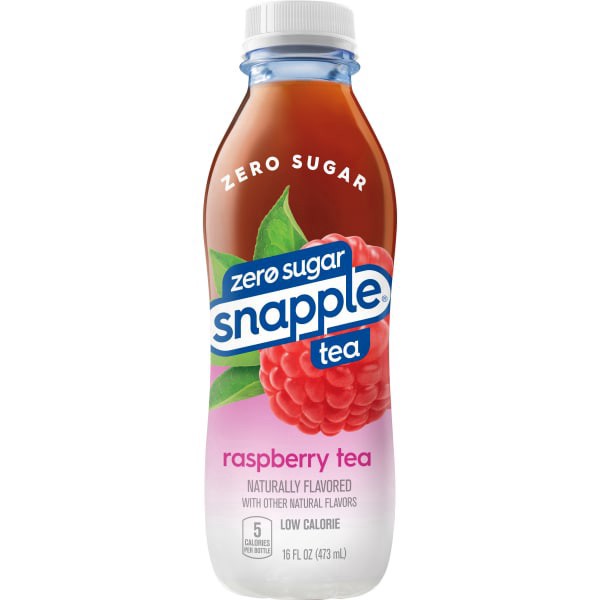 slide 8 of 25, Snapple Zero Sugar Raspberry Tea, 16 fl oz recycled plastic bottle, 6 pack, 6 ct