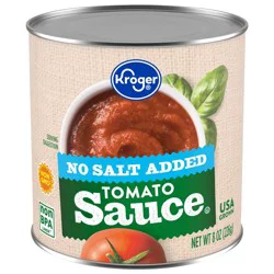 Kroger No Salt Added Tomato Sauce