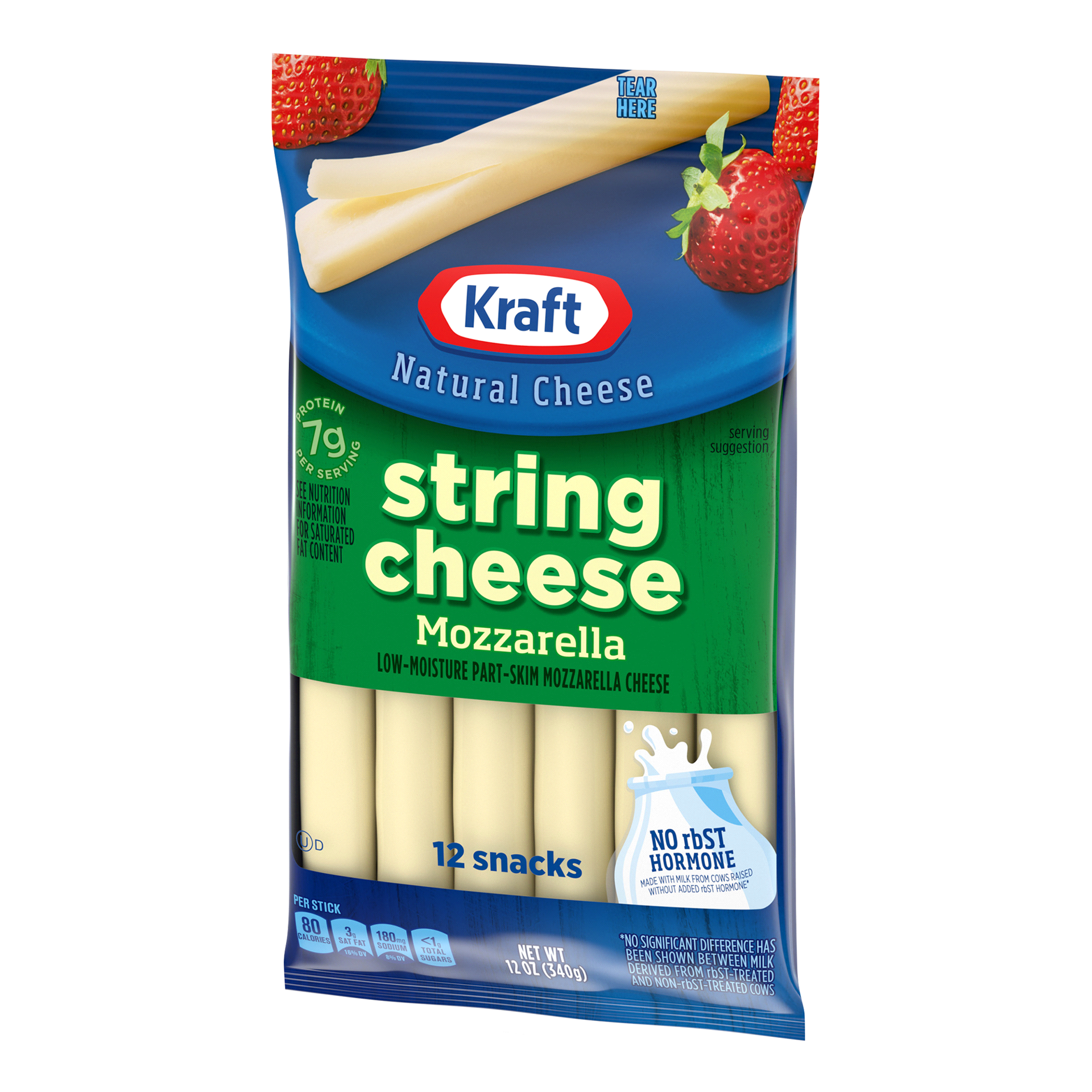slide 8 of 17, Kraft String Cheese Mozzarella Cheese Snacks, 12 ct Sticks, 12 ct