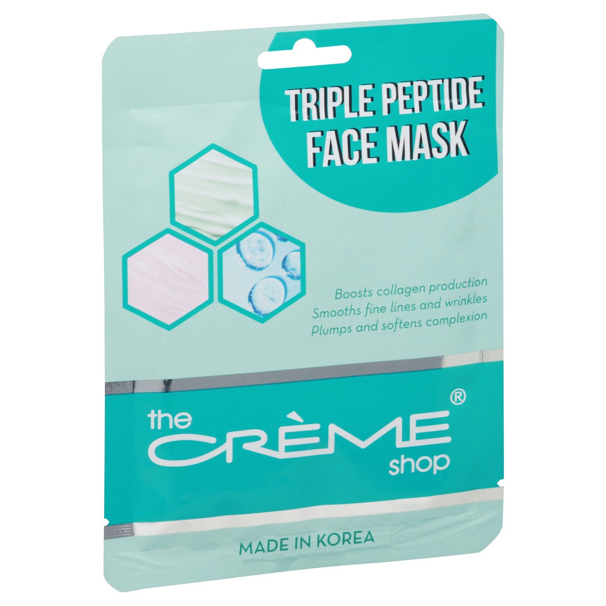slide 2 of 9, The Crème Shop Triple Peptide Face Mask, 0.88 oz