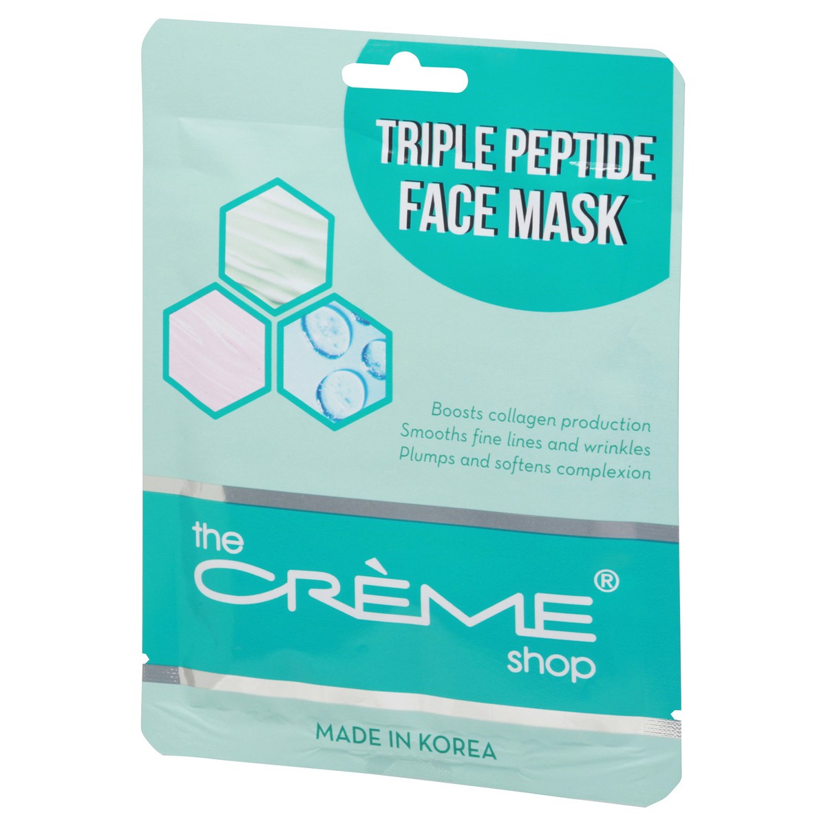 slide 4 of 9, The Crème Shop Triple Peptide Face Mask, 0.88 oz
