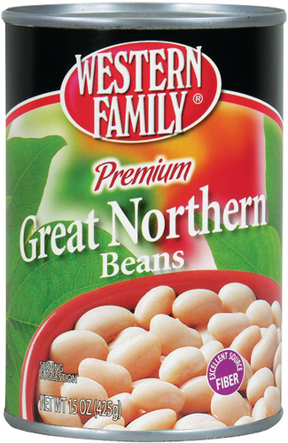 slide 1 of 1, Western Family Great Northern Beans, 15 oz