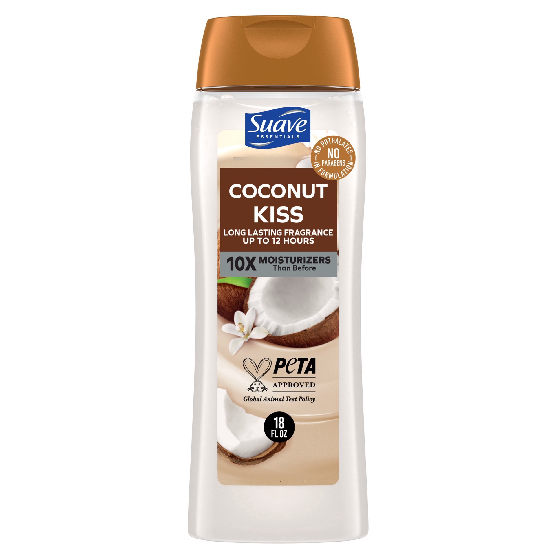 slide 1 of 1, Suave Essentials Gentle Body Wash - Coconut Kiss, 18 oz