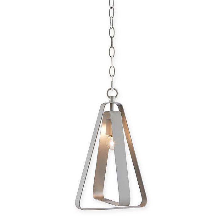 slide 1 of 6, Urban Habitat Colton 1-Light Pendant Light with Metal Shade - White, 1 ct