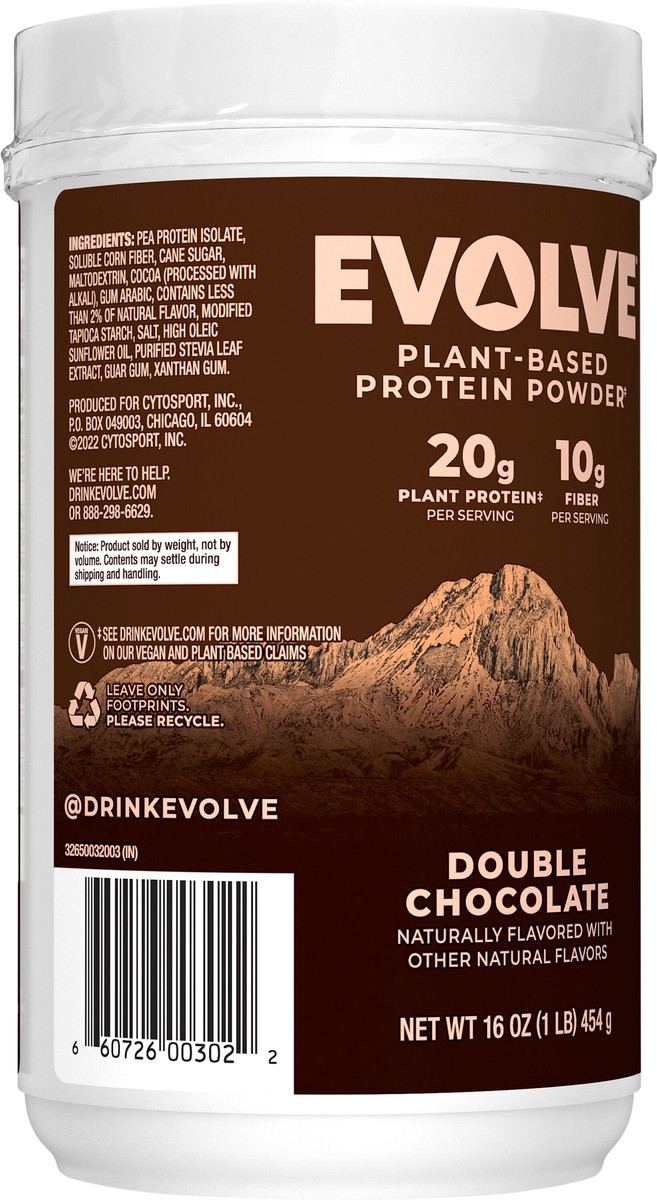 slide 7 of 7, Evolve Powder Beverage Mix, 16 oz