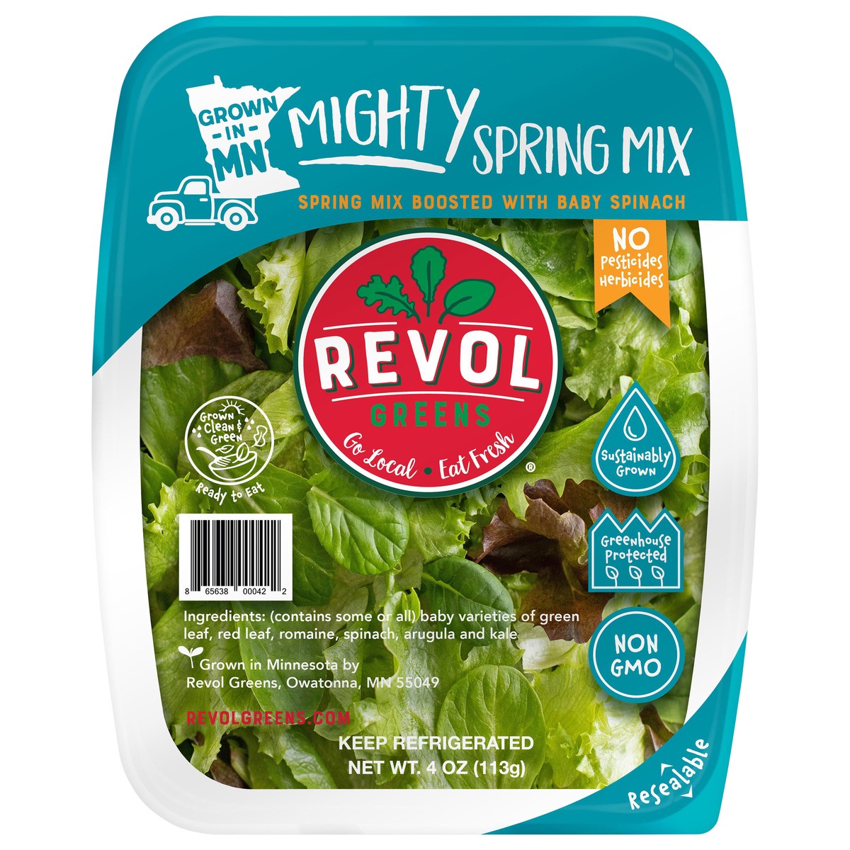 slide 1 of 2, Revol Greens Spring Mighty Mix, 4 oz