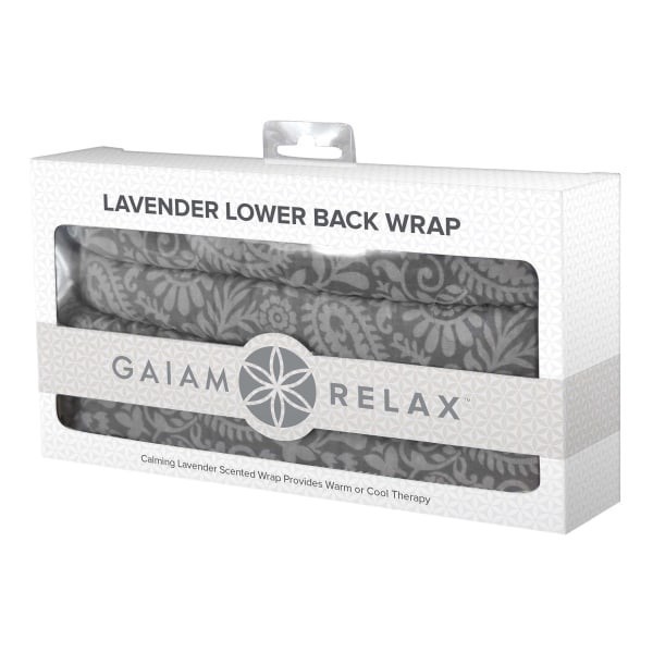 slide 4 of 4, Gaiam Relax Lower Back Wrap Grey, 1 ct