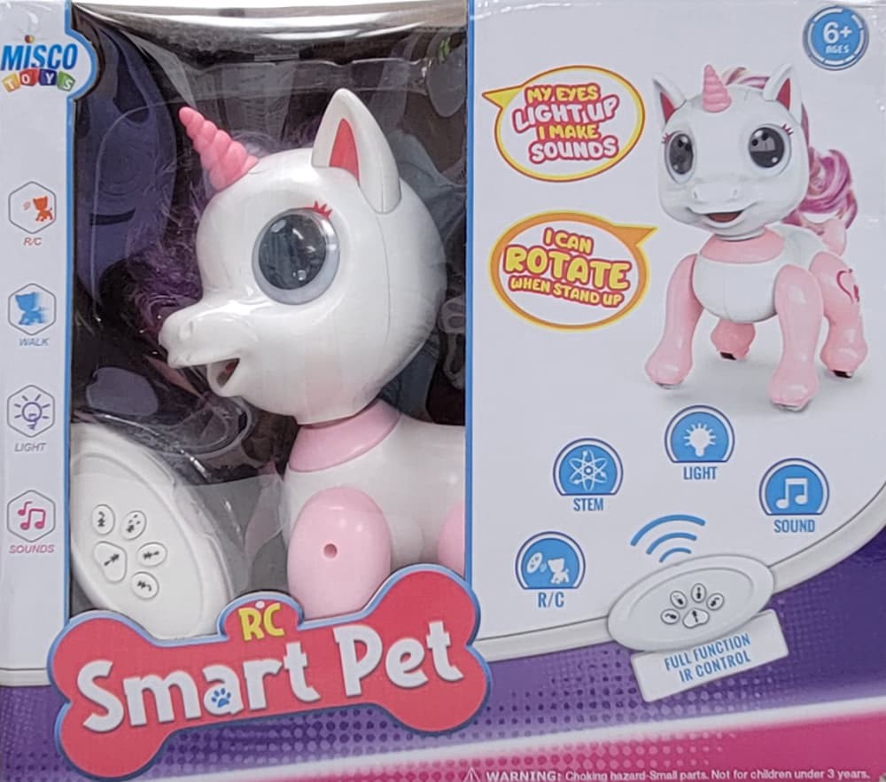 slide 1 of 1, Misco RC Smart Pet Unicorn - Assorted Colors, 1 ct