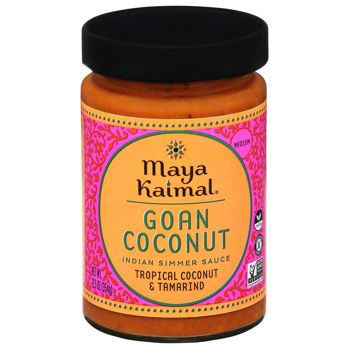 slide 5 of 14, Maya Kaimal Medium Goan Coconut Indian Simmer Sauce 12.5 oz, 12.5 oz