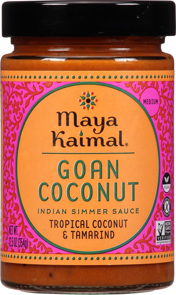 slide 14 of 14, Maya Kaimal Medium Goan Coconut Indian Simmer Sauce 12.5 oz, 12.5 oz