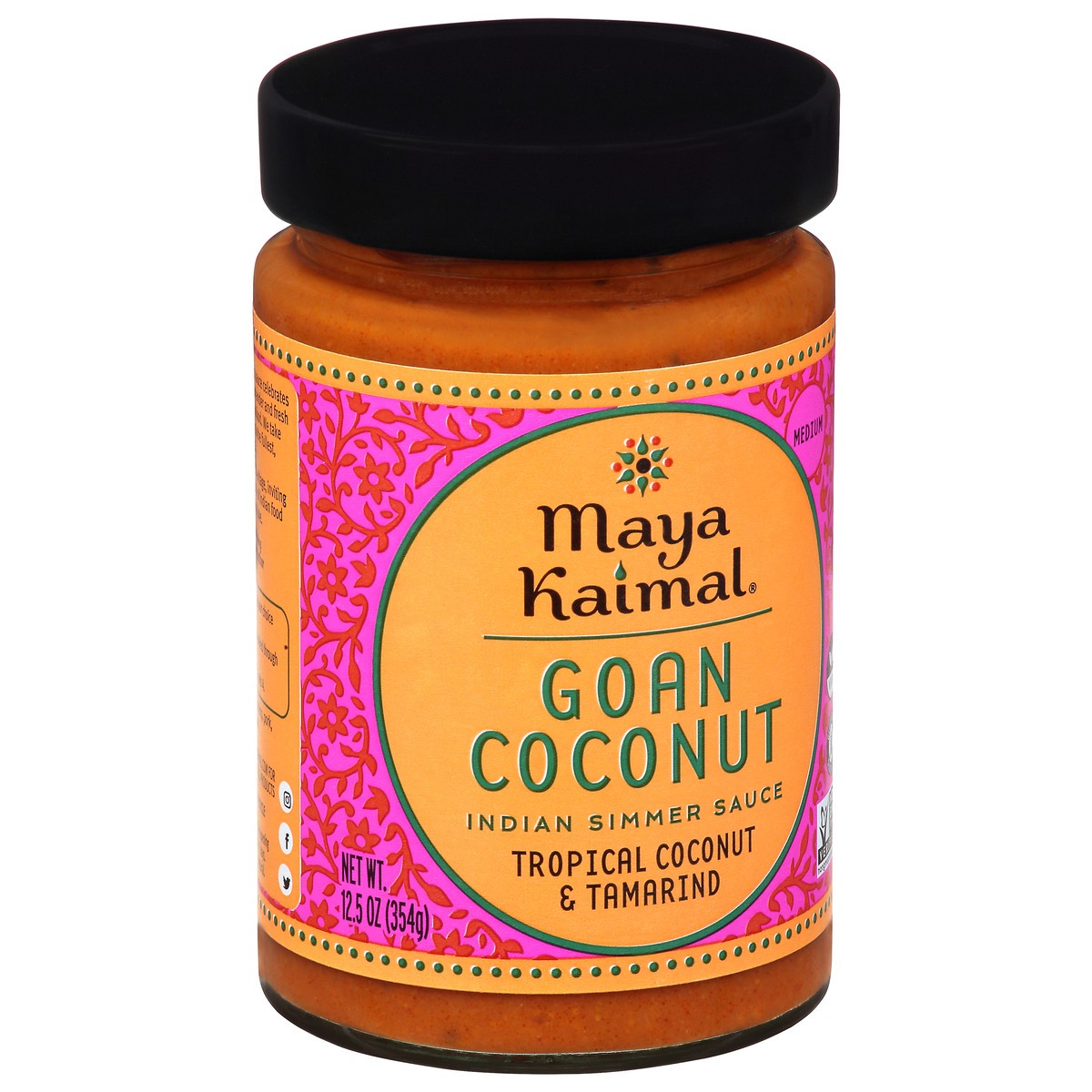 slide 7 of 14, Maya Kaimal Medium Goan Coconut Indian Simmer Sauce 12.5 oz, 12.5 oz