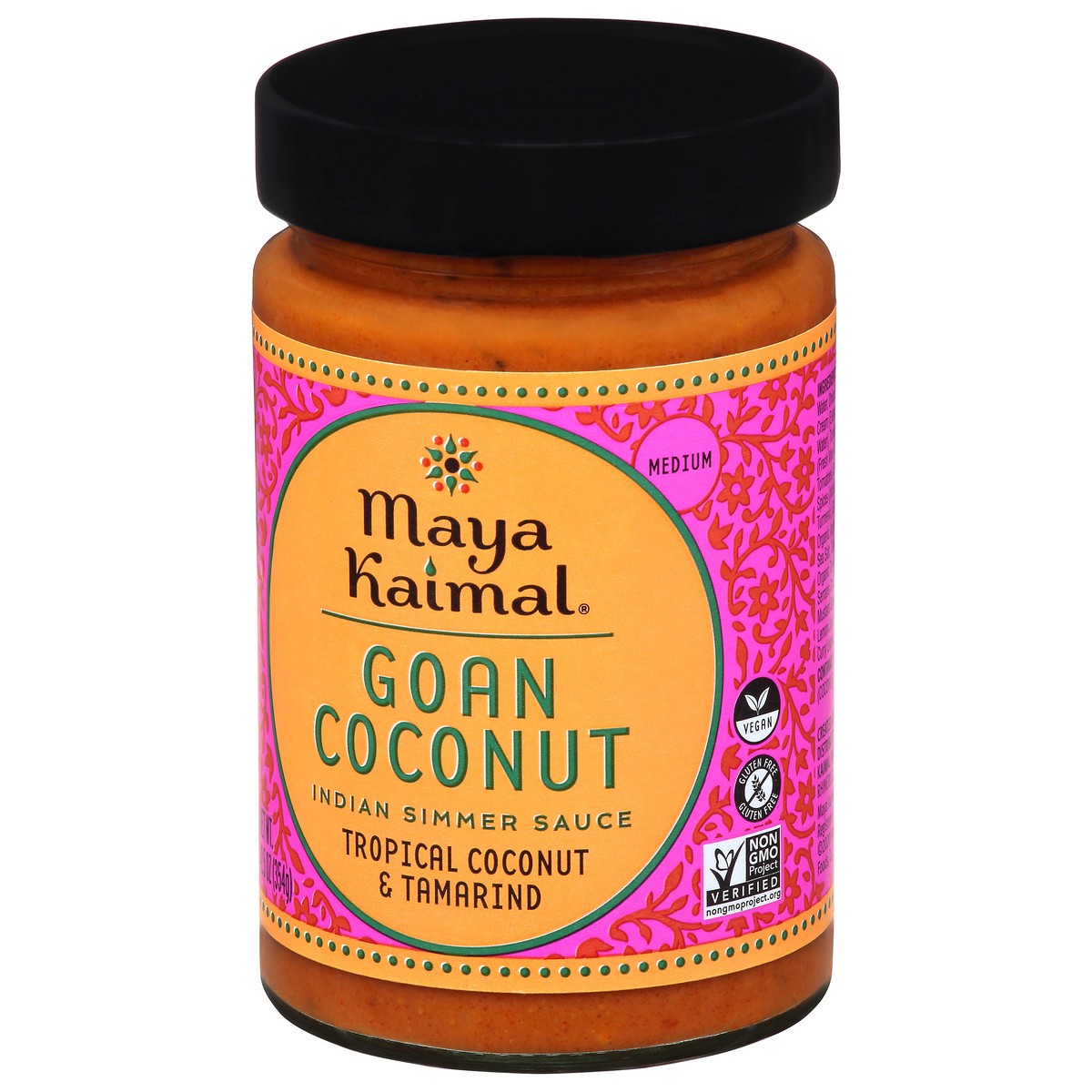 slide 6 of 14, Maya Kaimal Medium Goan Coconut Indian Simmer Sauce 12.5 oz, 12.5 oz