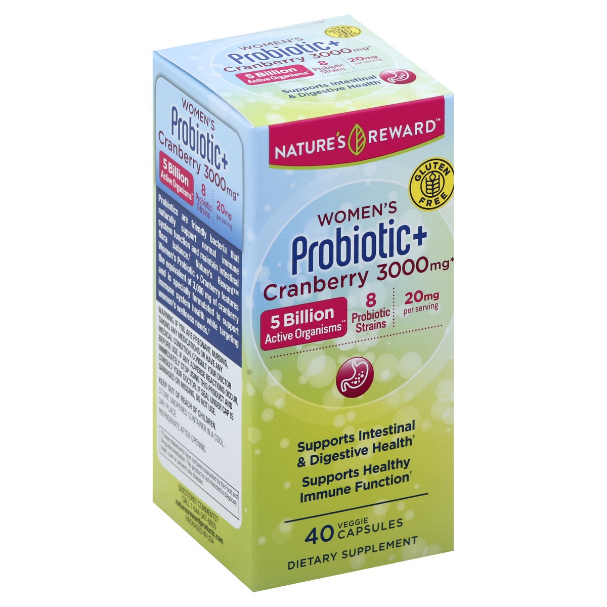 slide 4 of 5, Nature's Reward Probiotic+ 40 ea, 40 ct; 3000 mg