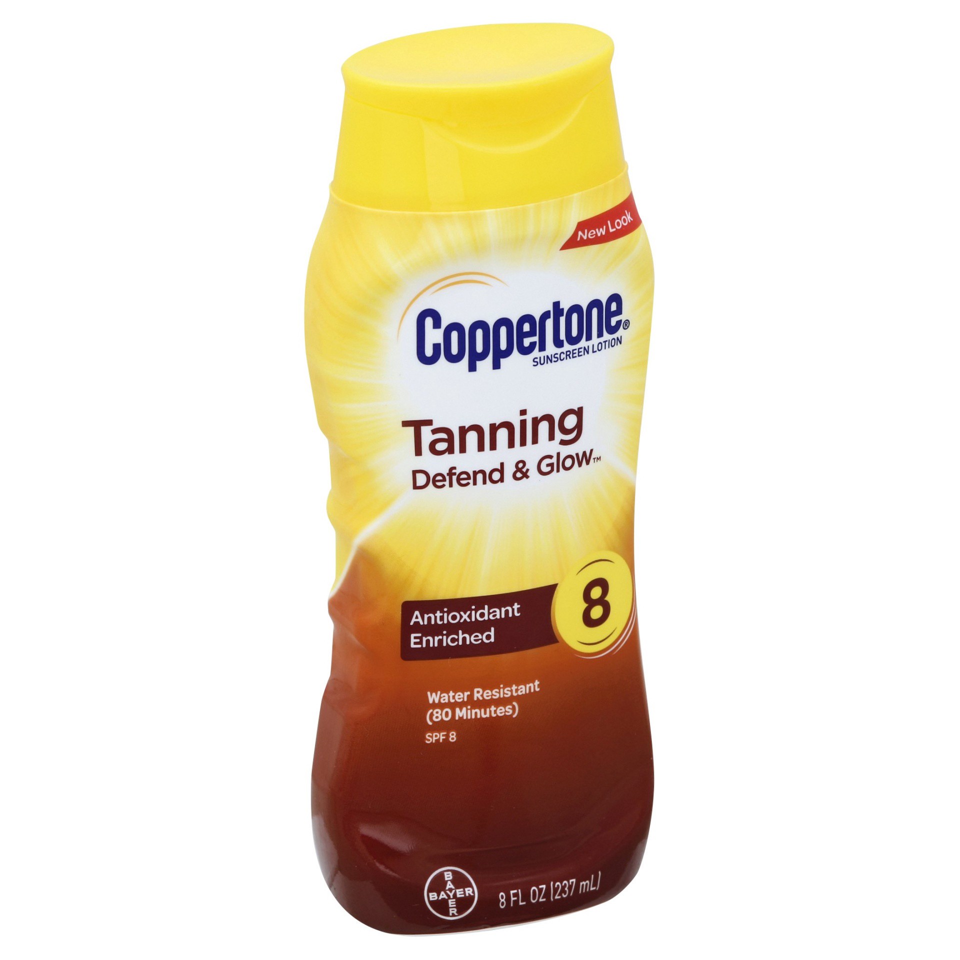 slide 1 of 3, Coppertone Sunscreen Tanning Lotion - SPF 8, 8 fl oz