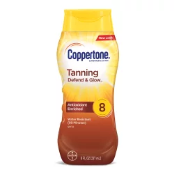 Coppertone Sunscreen Tanning Lotion - SPF 8