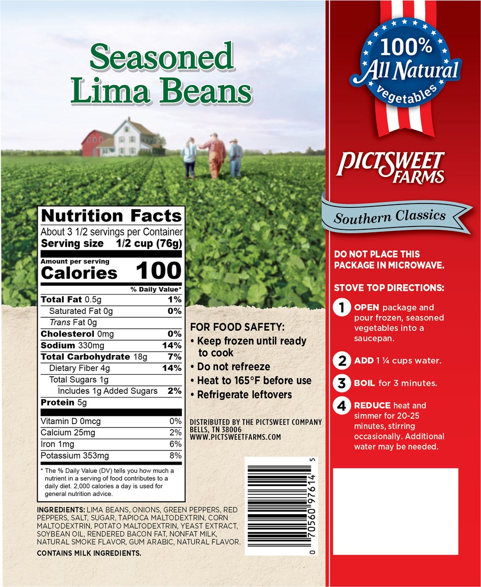 slide 2 of 3, PictSweet Lima Beans, 10 oz