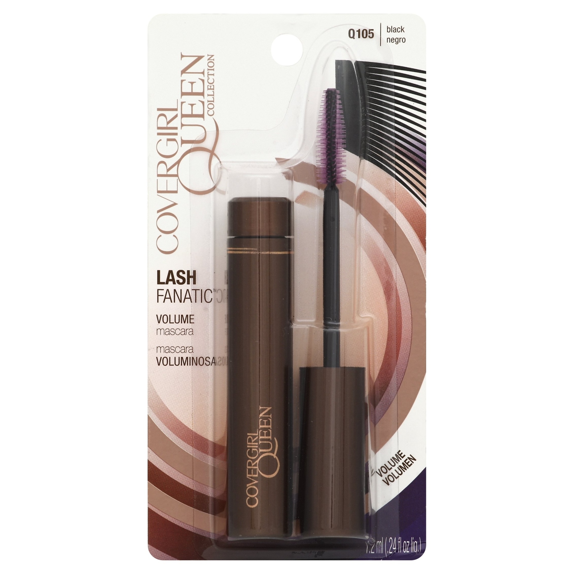 slide 1 of 1, Covergirl Queen Collection Lash Fanatic Mascara, Black Q105, 1 ct