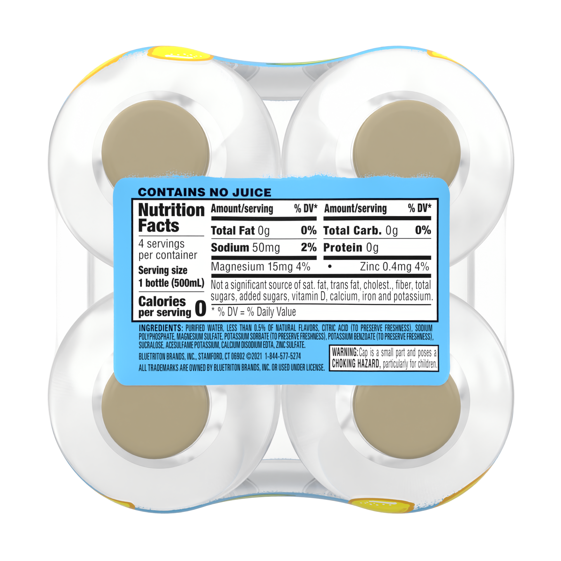slide 4 of 5, Splash Blast, Flavored Water Beverage, Lemon Flavor- 16.9 fl oz, 16.9 fl oz