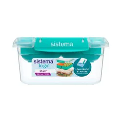Sistema® To Go™ Stackable Square Lunch Box