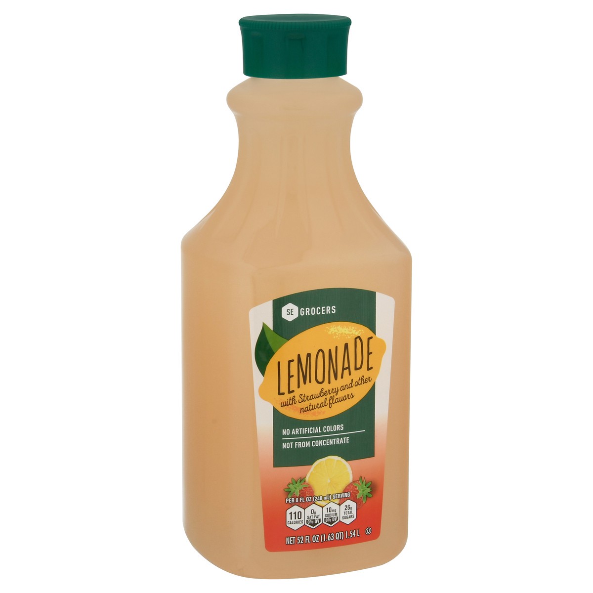 slide 6 of 9, SE Grocers Strawberry Lemonade - 52 oz, 52 oz