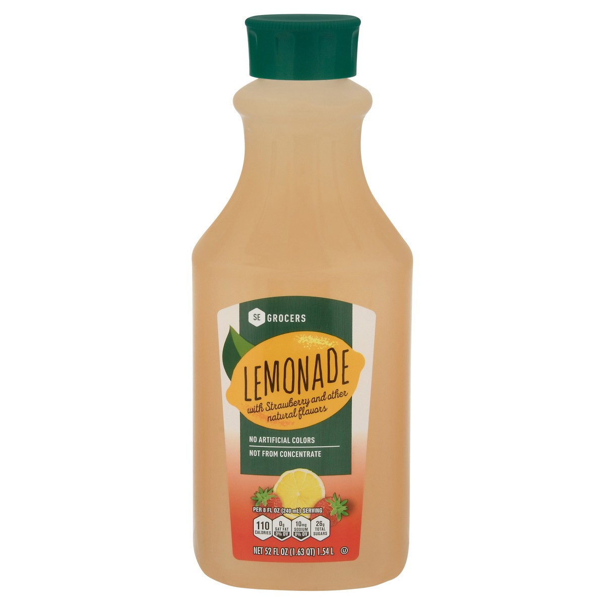 slide 1 of 9, SE Grocers Strawberry Lemonade - 52 oz, 52 oz