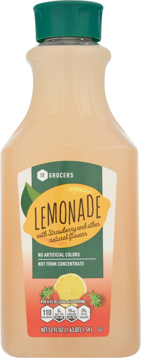 slide 7 of 9, SE Grocers Strawberry Lemonade - 52 oz, 52 oz