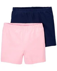Carter's Kid 2-Pack Tumbling Shorts Pink/Navy Size 5