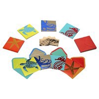 slide 2 of 13, Papyrus Blank Cards with Envelopes, Sea Life (20-Count), 1 ct