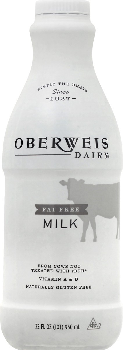 slide 13 of 13, Oberweis Fat Free Milk 32 ea, 32 ct
