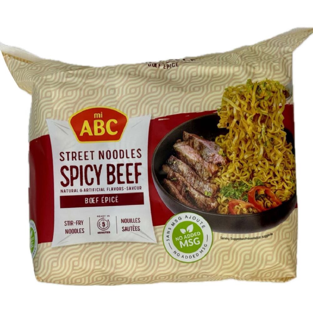 slide 1 of 1, ABC Spicy Beef Street Noodles, 11.3 oz