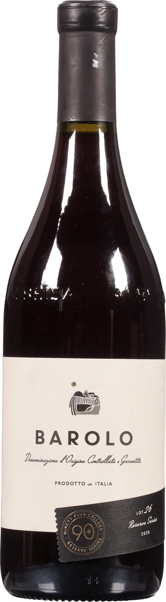 slide 9 of 11, 90+ Cellars Reserve Series Italy Lot 26 Barolo 750 ml, 750 ml