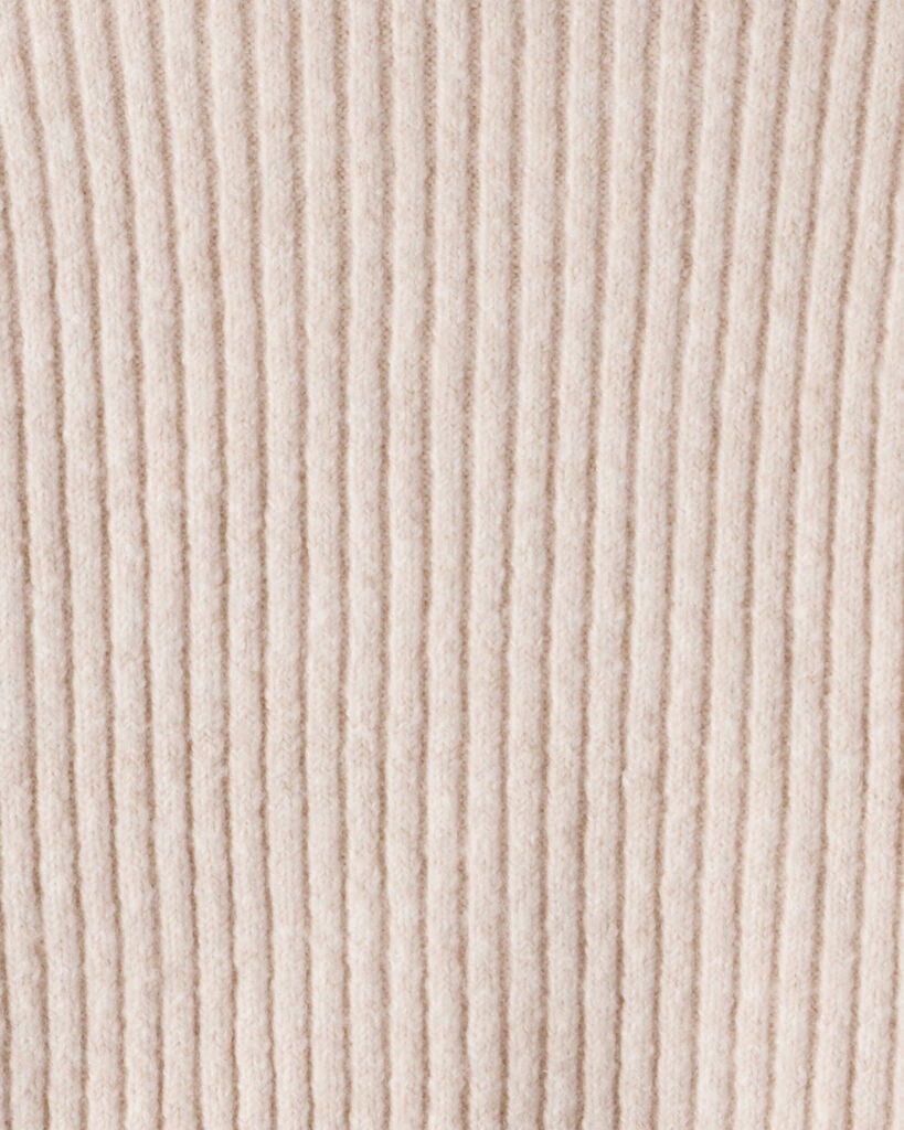 slide 2 of 2, Oshkosh Girls Ribbed Sweater Knit Hoodie - Ivory Beige 14, 1 ct