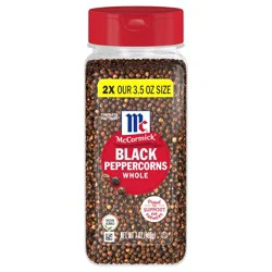 McCormick Pepper Black Whole, 7.0 oz
