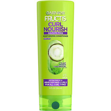 slide 1 of 1, Garnier Fructis Curl Nourish Sulfate-Free Conditioner For All Curl Types - 12 Fl. Oz., 12 fl oz