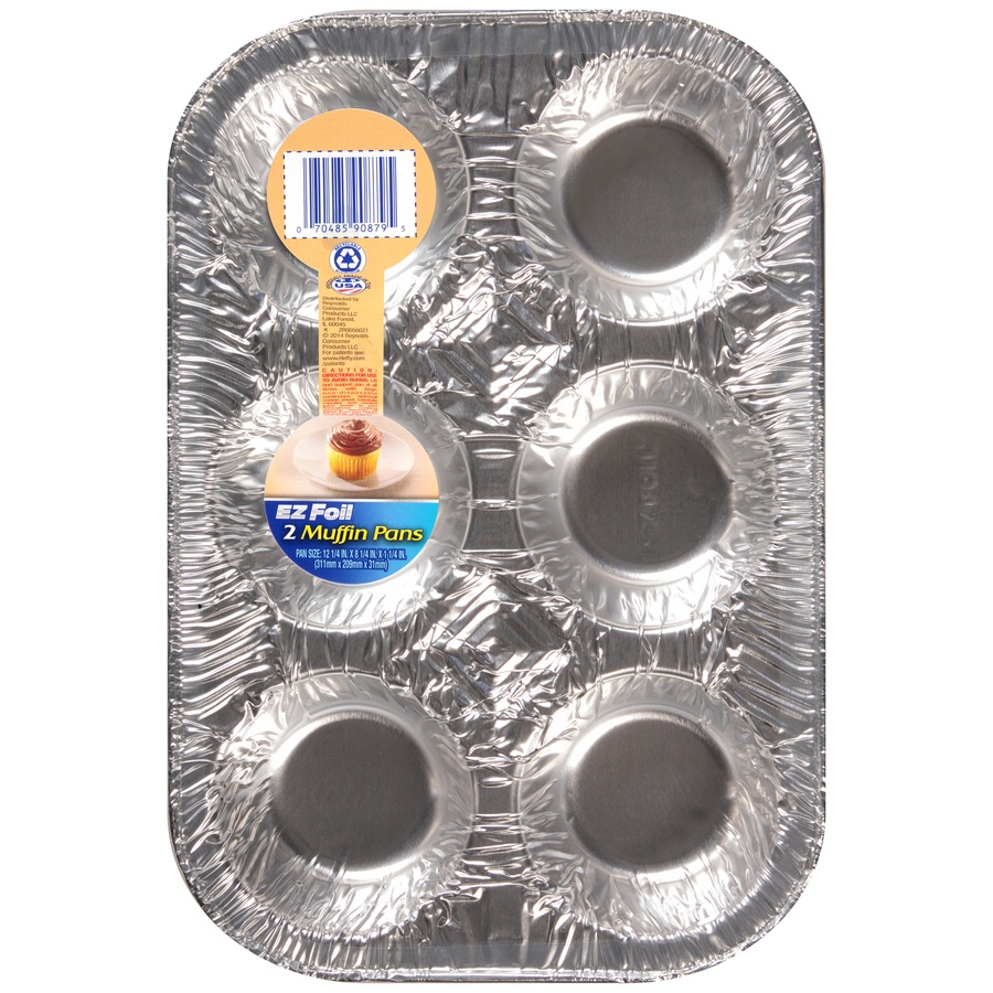 slide 1 of 4, Hefty E-Z Foil Muffin Pans Giant 6 In., 2 ct