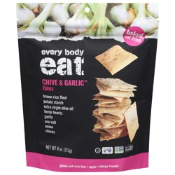 Every Body Eat Snack Thins Chive & Garlic 4 oz