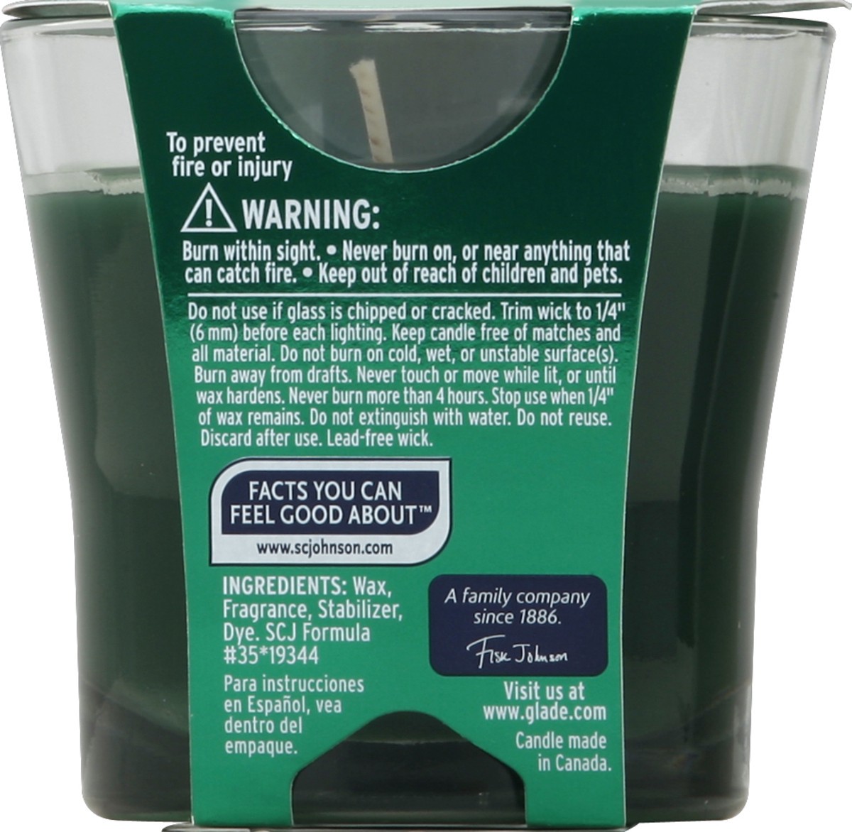 slide 2 of 3, Glade Candle 1 ea, 1 ct