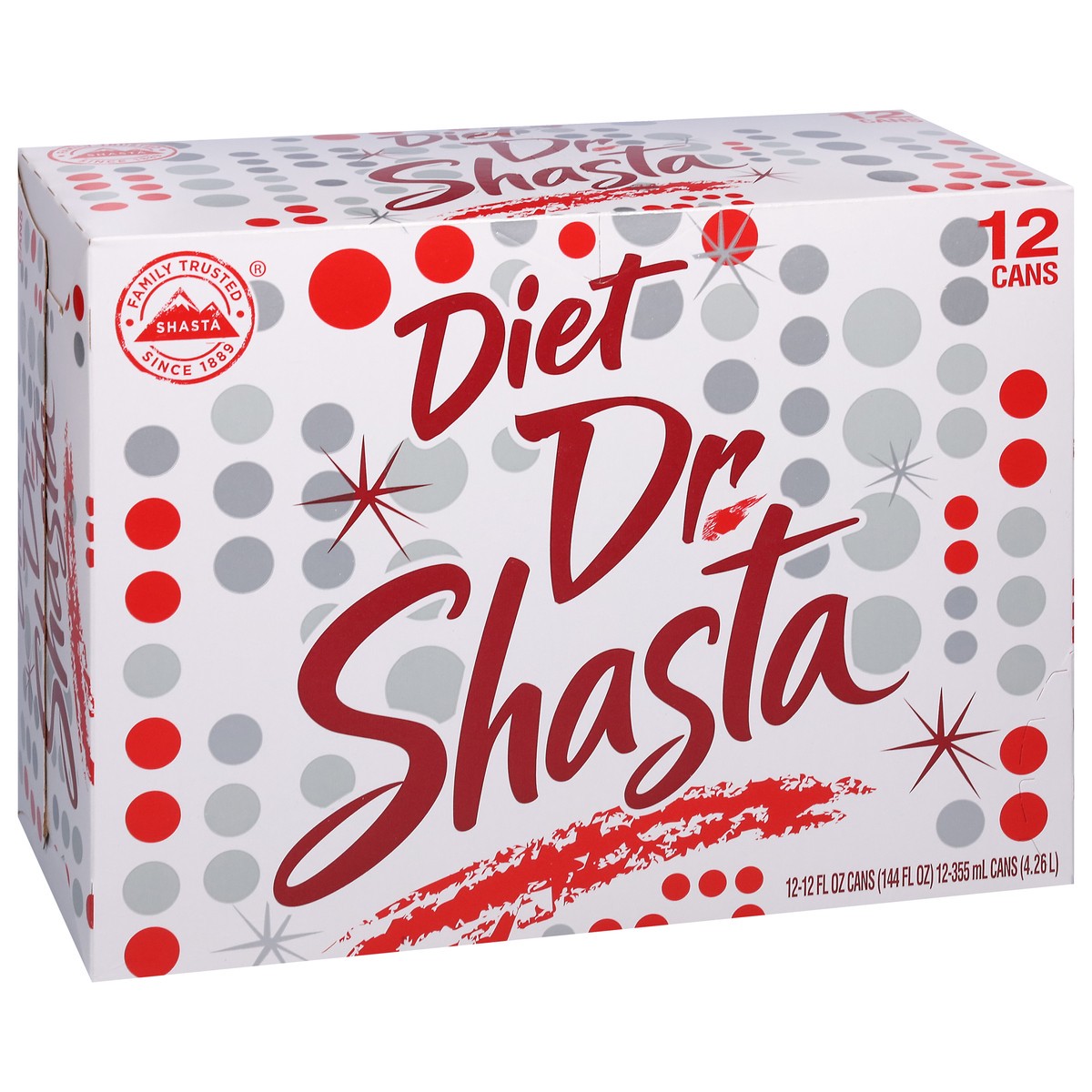 slide 5 of 9, Shasta Diet Dr Soda 12 - 12 fl oz Cans, 12 ct