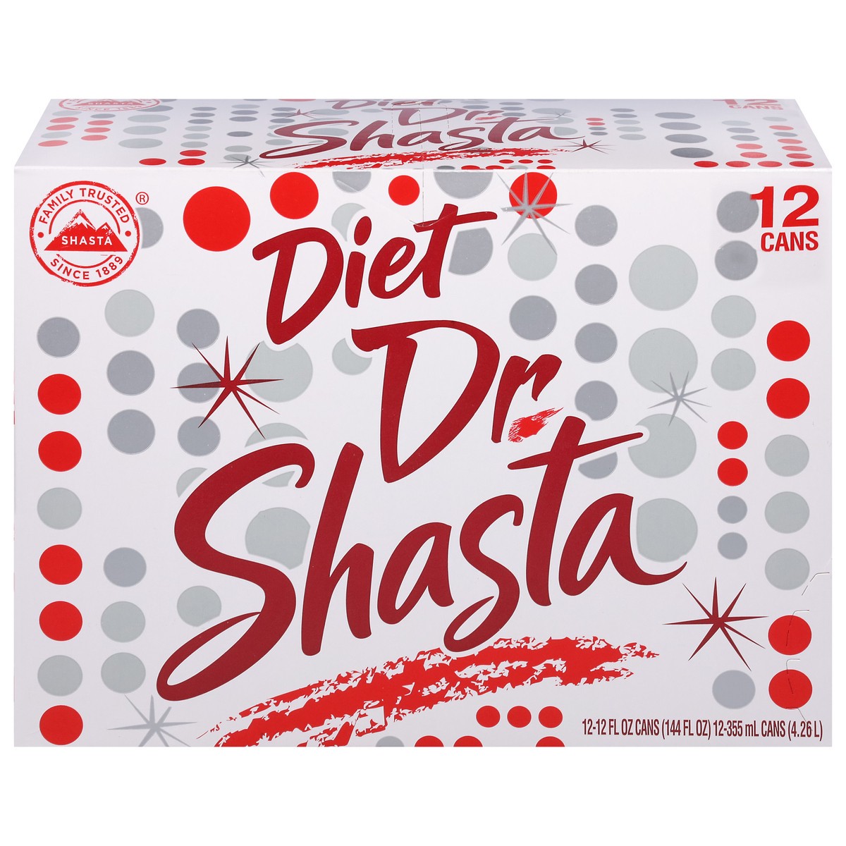 slide 1 of 9, Shasta Diet Dr Soda 12 - 12 fl oz Cans, 12 ct