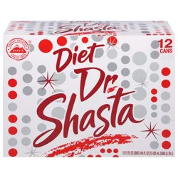 Shasta Diet Dr Soda 12 - 12 fl oz Cans