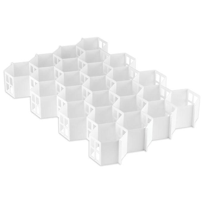 Simply Essential Honeycomb Drawer Organizer - White 1 ct