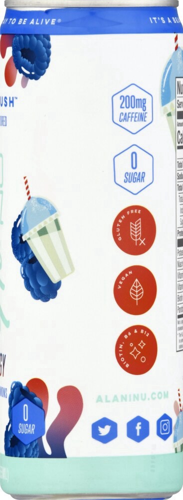 slide 2 of 3, Alani Nu Blue Slush Energy Drink - 12 oz, 12 oz