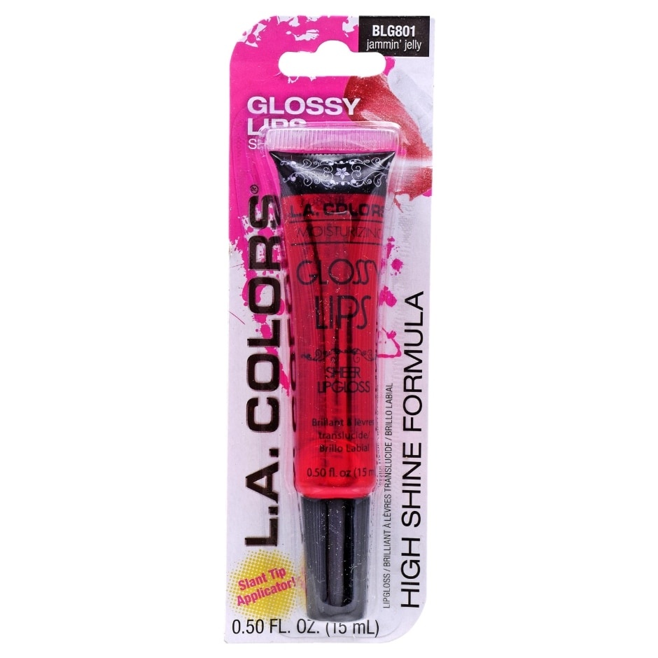 slide 1 of 1, L.A. Colors Glossy Lips Lipgloss In Jammin Jelly., 0.5 fl oz