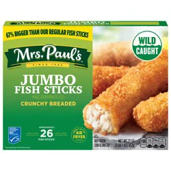 Mrs. Paul's Crunchy Breaded Jumbo Fish Sticks