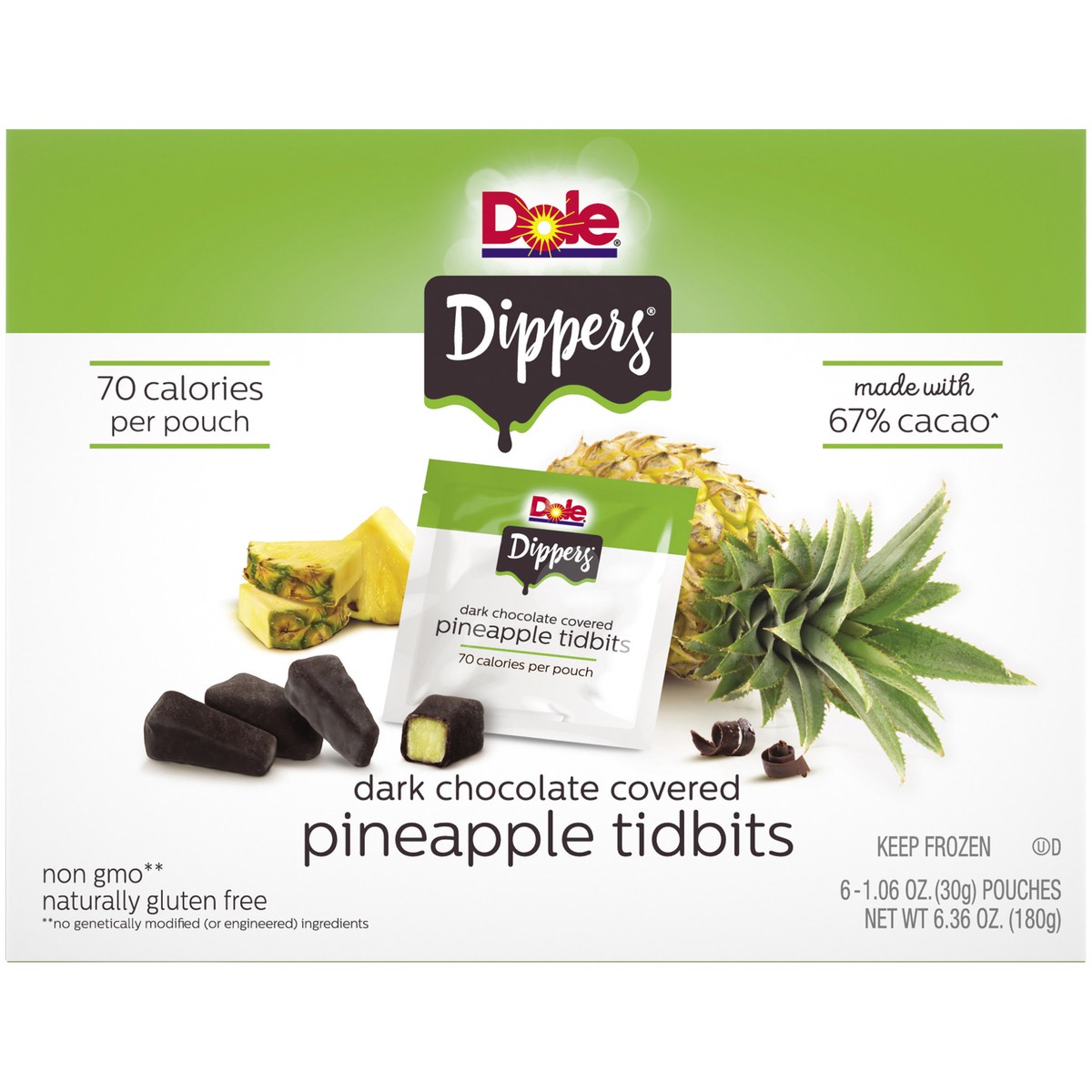 slide 1 of 10, Dole Pineapple Tidbits, 6.36 oz