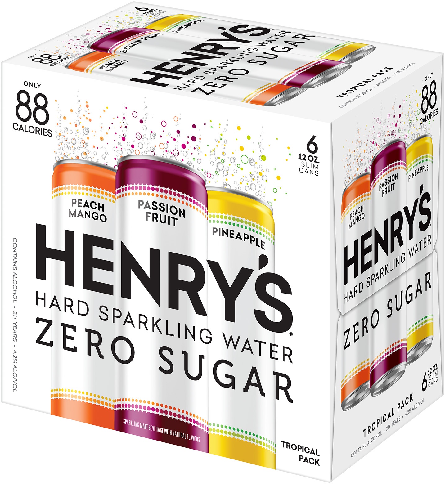 slide 1 of 6, Henry's Sparkling Variety Can, 6 ct; 12 fl oz