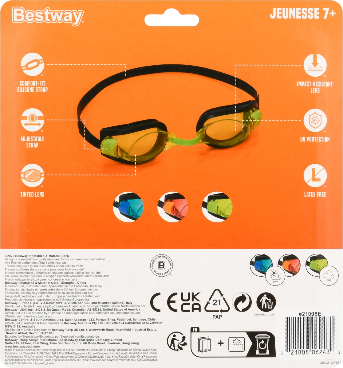 slide 8 of 9, Bestway Aqua Burst Essential II Youth 7+ Goggles 1 ea, 1 ct