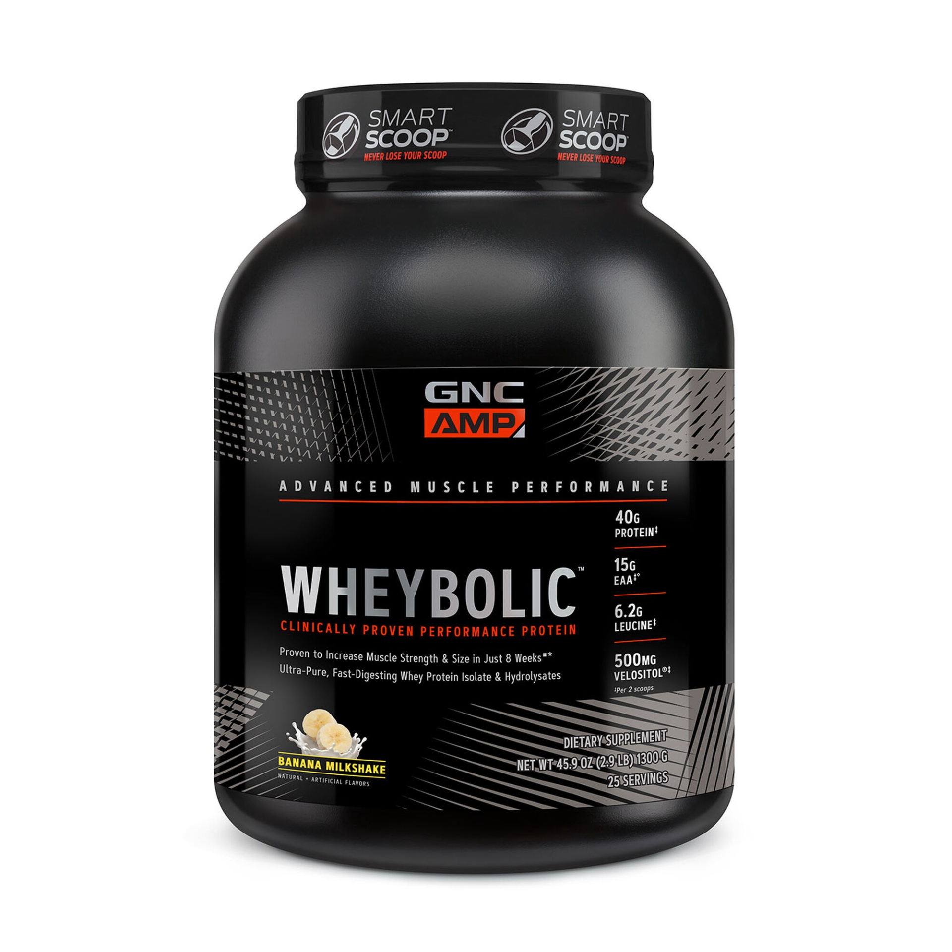 slide 1 of 1, GNC AMP Wheybolic - Banana Milkshake, 1 ct