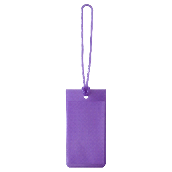 slide 1 of 1, Jelly Luggage Tag, Purple, 1 ct